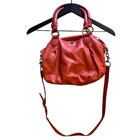 J. Crew Bags J Crew Tomato Read Leather Shoulder Bag Poshmark